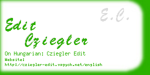 edit cziegler business card